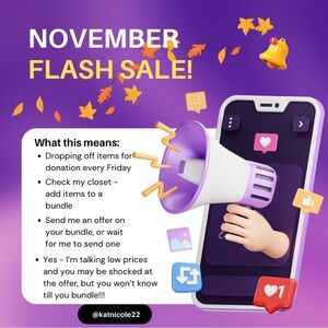 NOVEMBER FLASH SALE!⚡️🍂🍁
